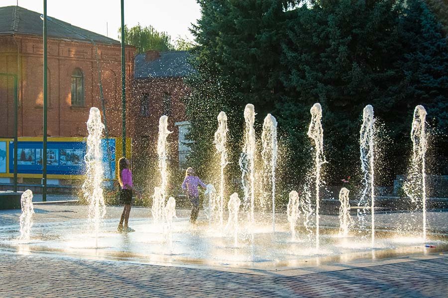 custom public fountain with music and dance show custom public fountain