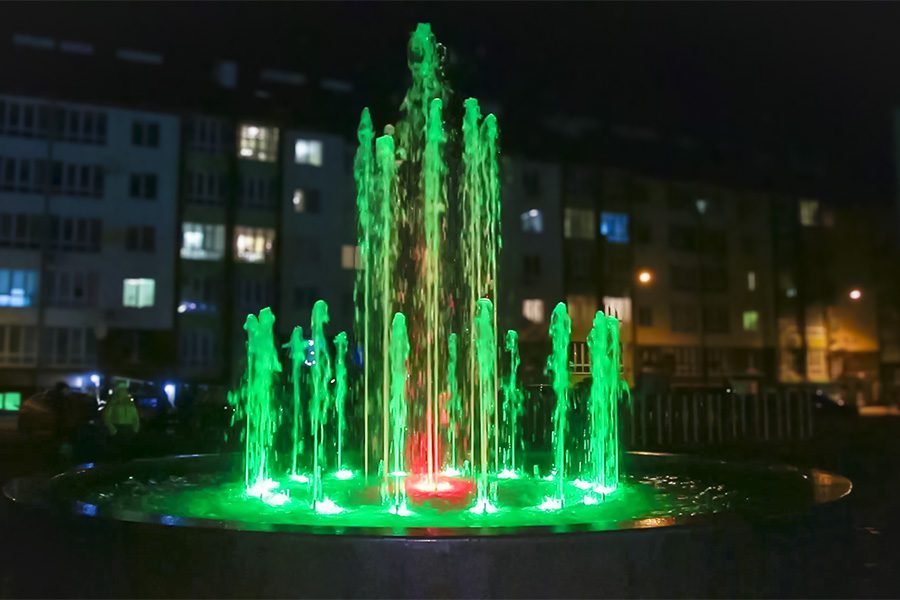 Custom water feature for a residential compound Custom water feature for a residential compound