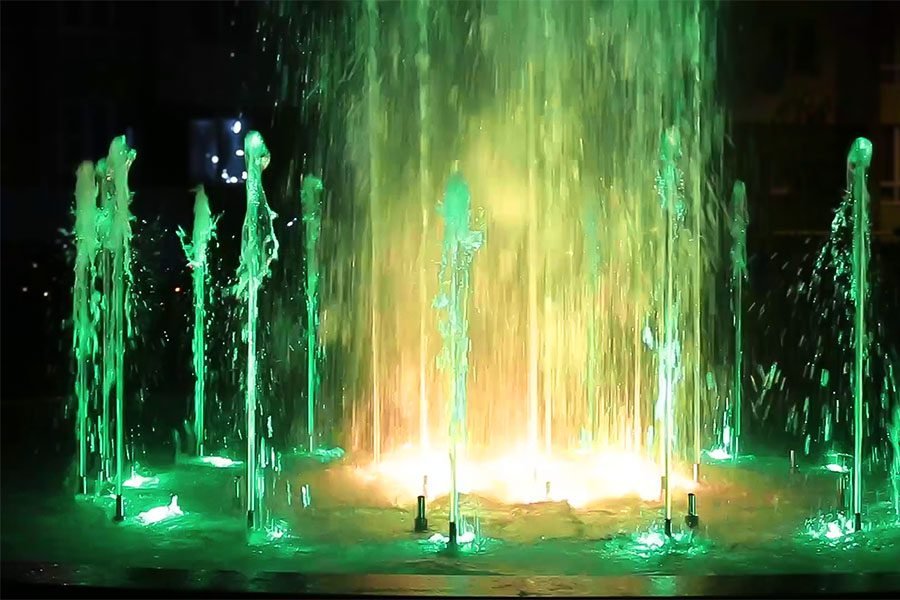 Granite Water Fountain with music show and green LED Illumination Granite Water Fountain with music show and green LED Illumination