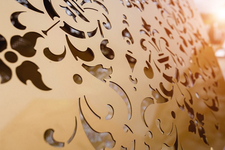 custom branded metal art feature custom metal art feature
