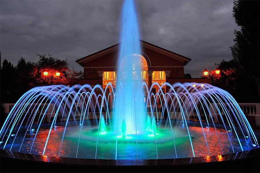 public water feature with LED public water feature with LED