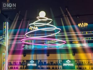 kinetic light installation
