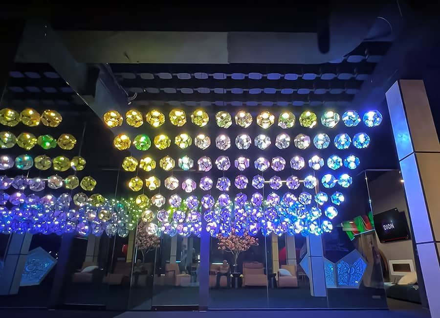 evening kinetic installation