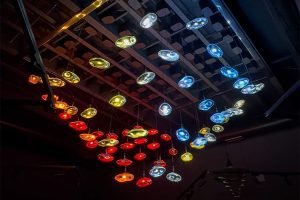 meteorites kinetic installation for the Gallery Arroyo Grande in California