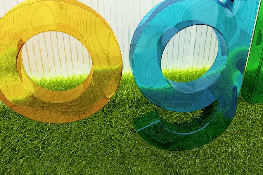 glass letters