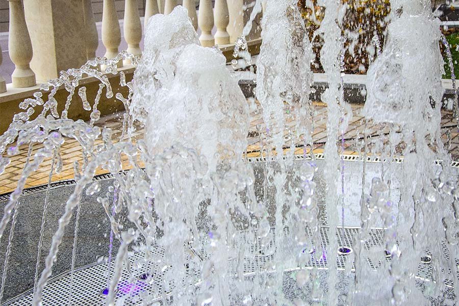 interactive water fountain design