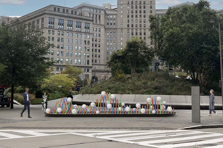 long public art installation
