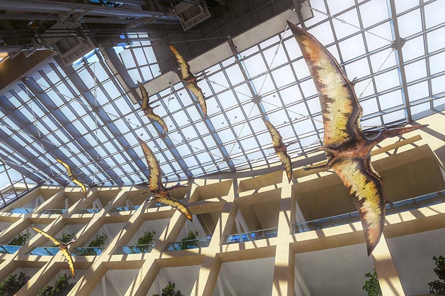 kinetic installation in the airport