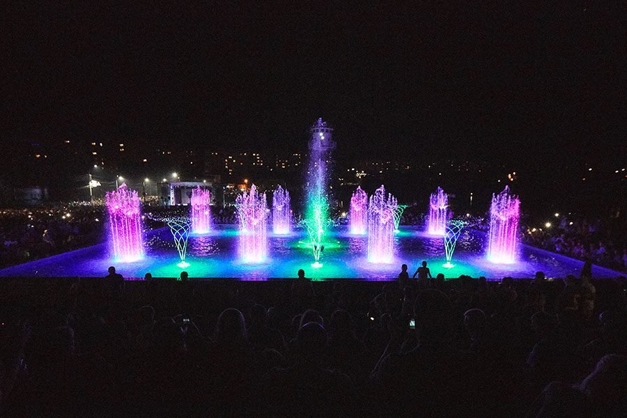 water show at night