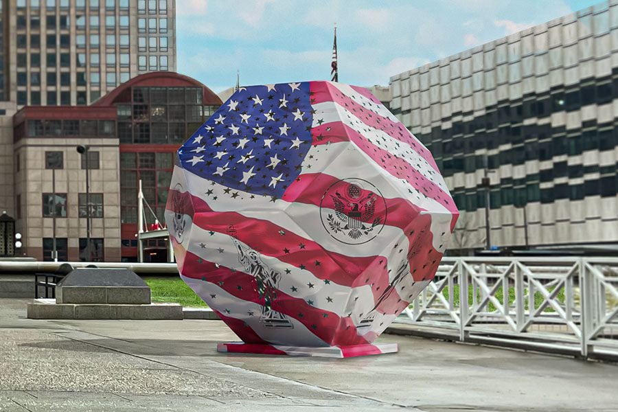 Values of Democracy Art Installation