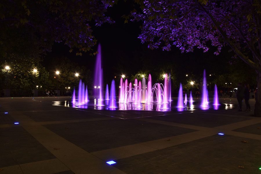 Modern LED fountain
