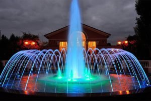 Musical Fountains in Front of The Theater