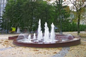 Fountain on Vinnytsia's Central Square