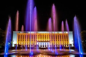 Dry Deck Fountain in Uzhgorod