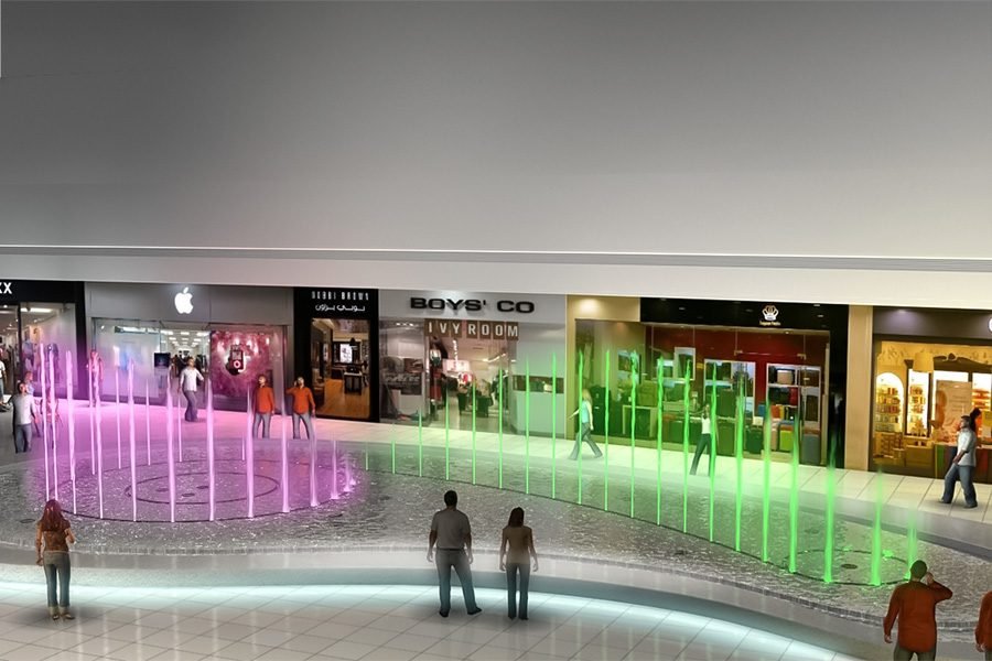 custom public fountain