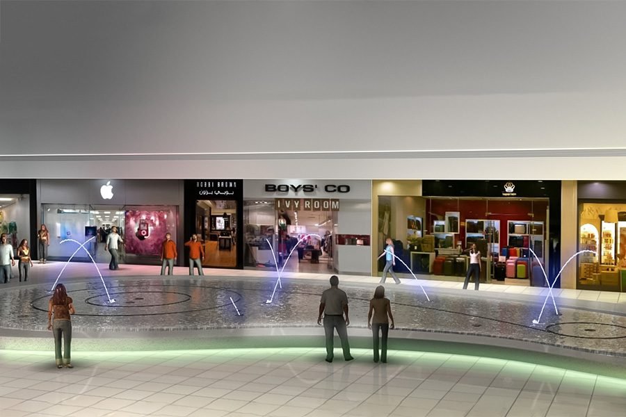 commercial fountain installation