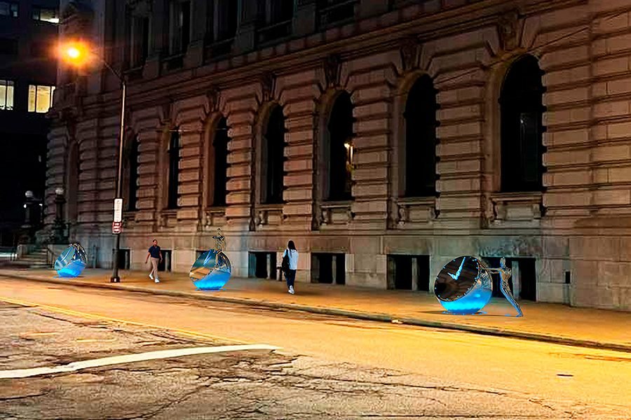 Affordable public art sculptures in the heart of Cleveland