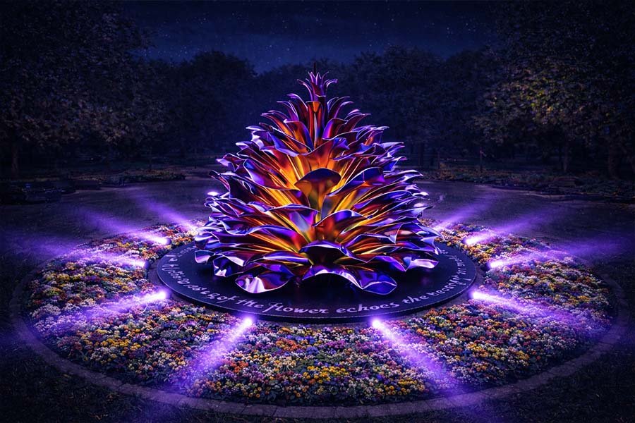 metal public art sculpture