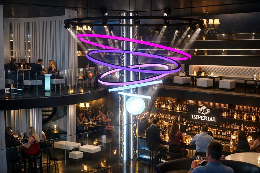 kinetic ceiling sculpture