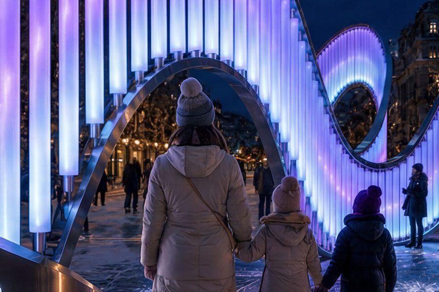 interactive tubes with light